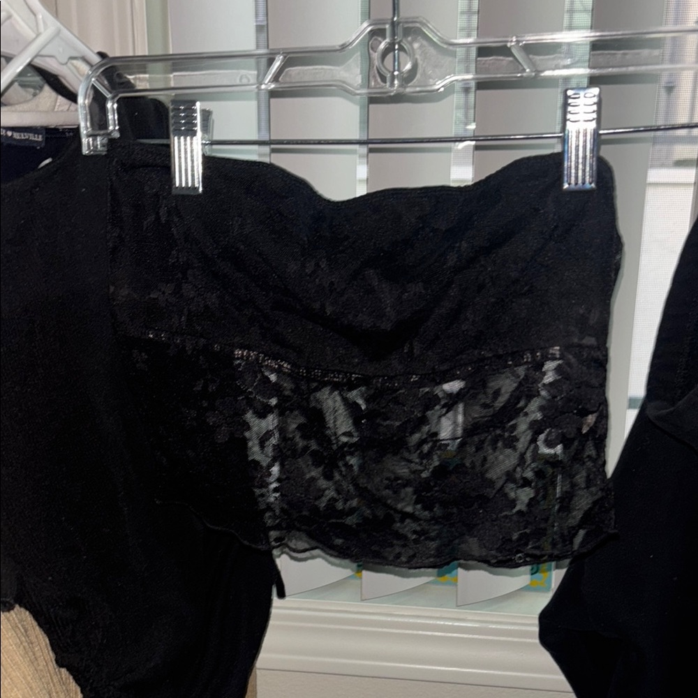 Black Lace Tube Top